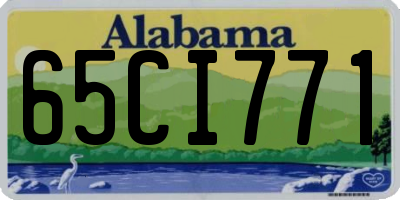 AL license plate 65CI771