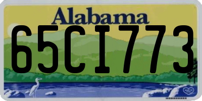 AL license plate 65CI773