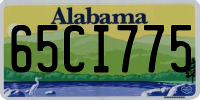 AL license plate 65CI775