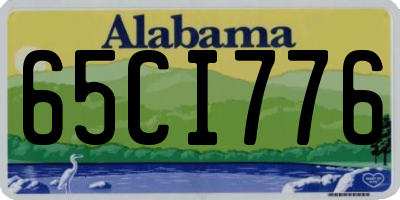 AL license plate 65CI776