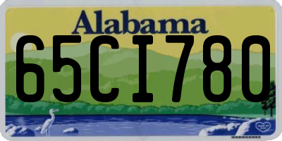AL license plate 65CI780