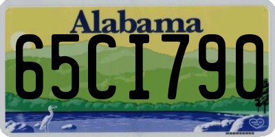 AL license plate 65CI790