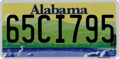 AL license plate 65CI795