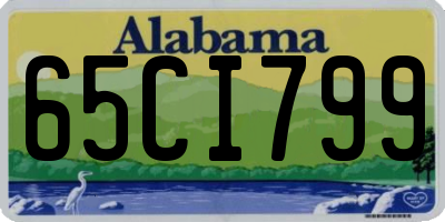 AL license plate 65CI799