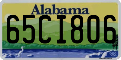 AL license plate 65CI806