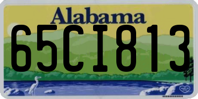 AL license plate 65CI813