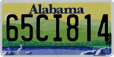 AL license plate 65CI814