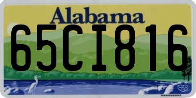AL license plate 65CI816