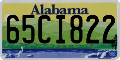 AL license plate 65CI822