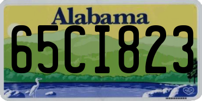 AL license plate 65CI823