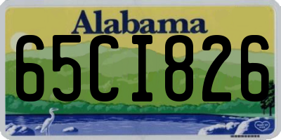 AL license plate 65CI826