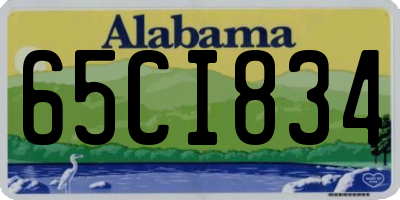 AL license plate 65CI834