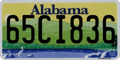 AL license plate 65CI836