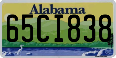 AL license plate 65CI838