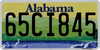 AL license plate 65CI845
