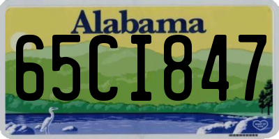 AL license plate 65CI847