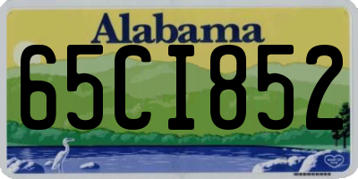 AL license plate 65CI852