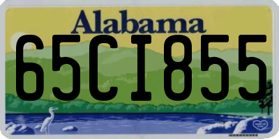 AL license plate 65CI855