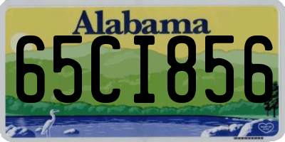 AL license plate 65CI856