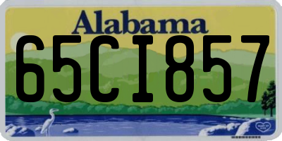 AL license plate 65CI857