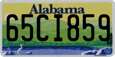 AL license plate 65CI859
