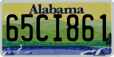 AL license plate 65CI861