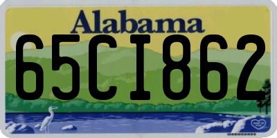 AL license plate 65CI862