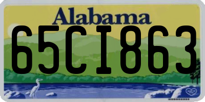 AL license plate 65CI863