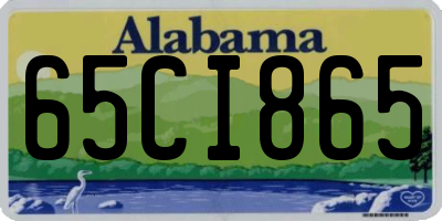 AL license plate 65CI865