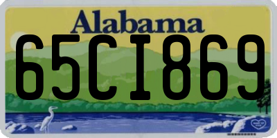 AL license plate 65CI869