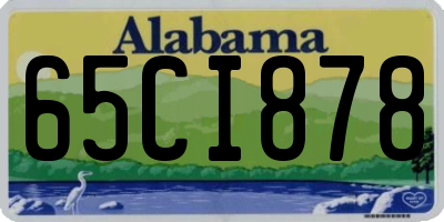 AL license plate 65CI878