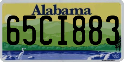 AL license plate 65CI883