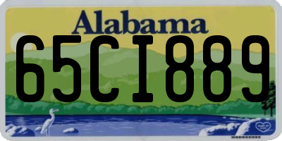 AL license plate 65CI889