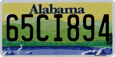 AL license plate 65CI894