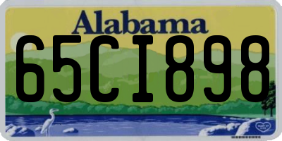 AL license plate 65CI898