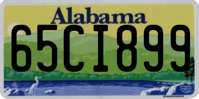 AL license plate 65CI899