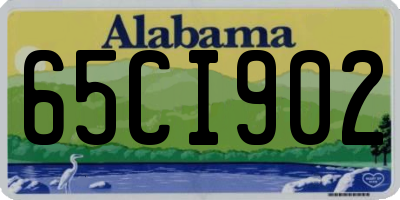 AL license plate 65CI902