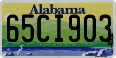 AL license plate 65CI903