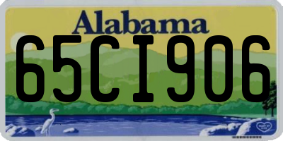 AL license plate 65CI906