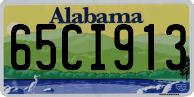 AL license plate 65CI913