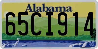 AL license plate 65CI914