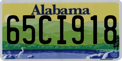 AL license plate 65CI918