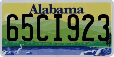 AL license plate 65CI923
