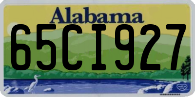 AL license plate 65CI927