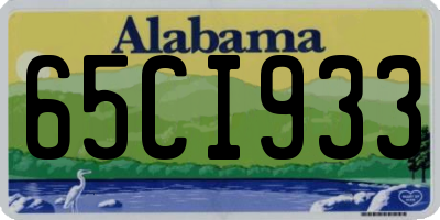 AL license plate 65CI933