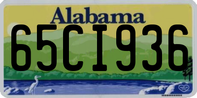 AL license plate 65CI936