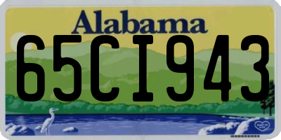 AL license plate 65CI943