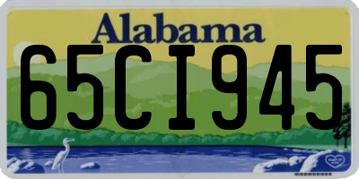 AL license plate 65CI945