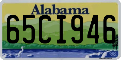 AL license plate 65CI946