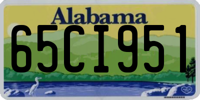 AL license plate 65CI951